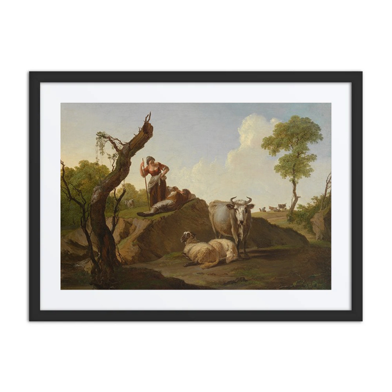 Landscape with a Flock and Shepherd Pair