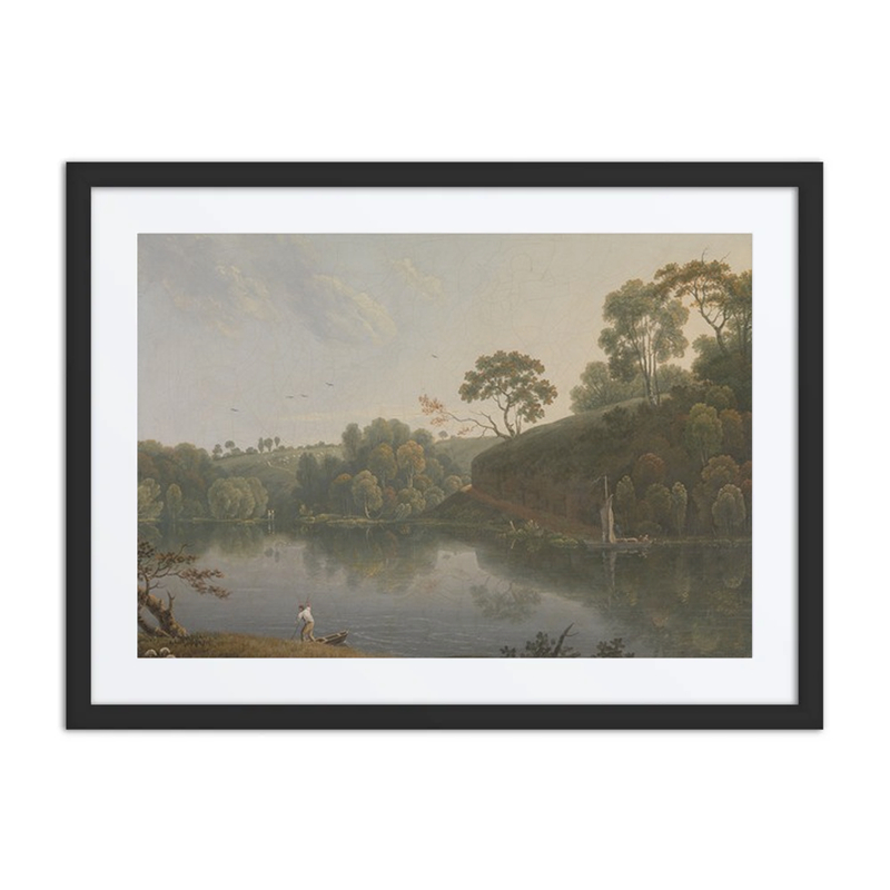 Landscape with a Lake and Boats