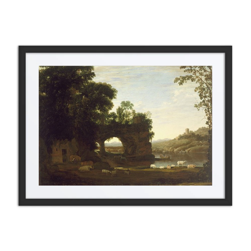 Landscape with a Rock Arch and River