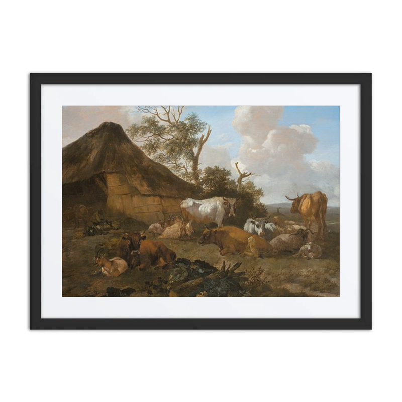 Landscape with Animals Resting