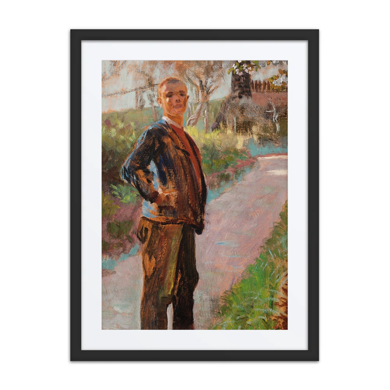 Landscape with artist’s Son on Path
