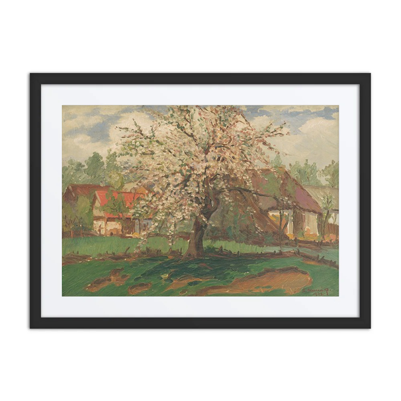 Landscape with Blooming Tree