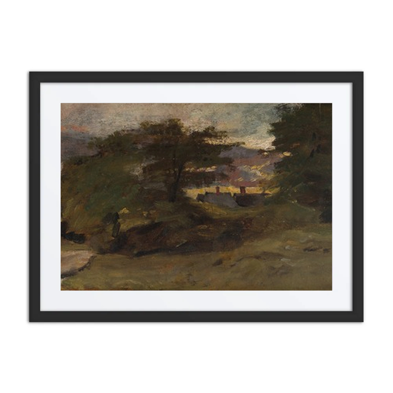 Landscape with Cottages