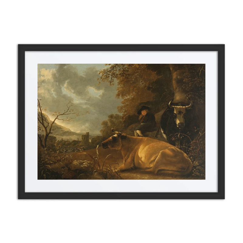 Landscape with Cows and a Young Herdsman