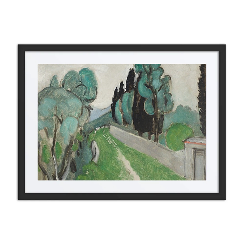 Landscape with Cypress and Olive Trees Near Nice