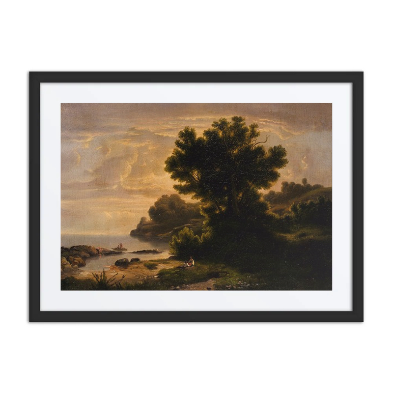 Landscape with Family by Lake