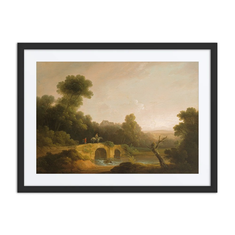 Landscape with Figures Crossing a Bridge