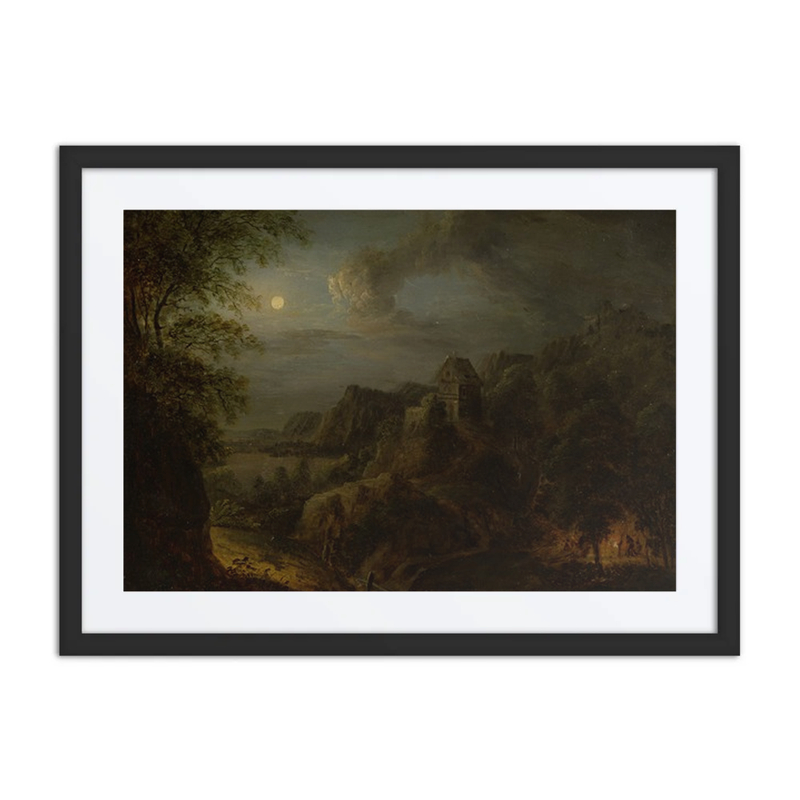 Landscape with Full Moon