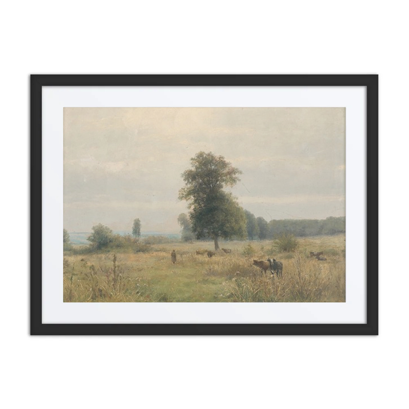 Landscape with Grazing Cattle and Trees