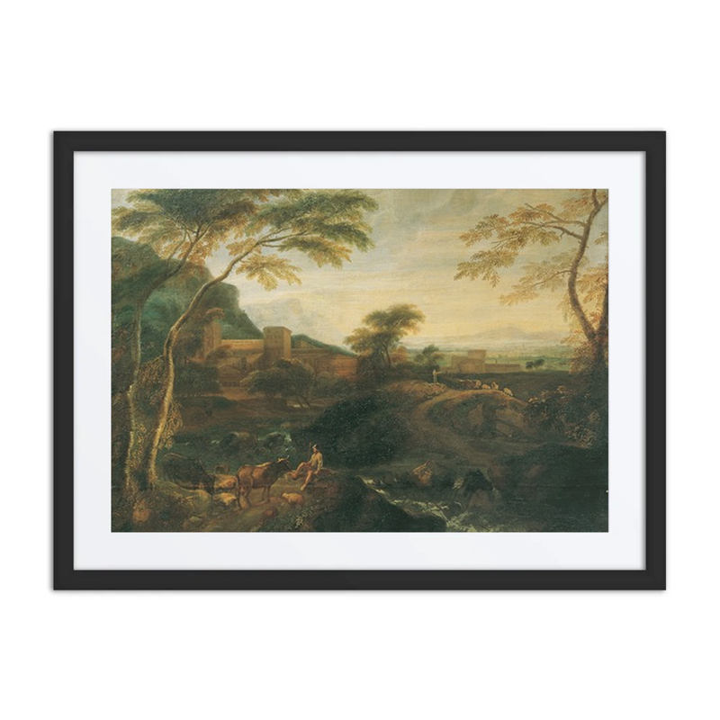Landscape with Grazing Cattle