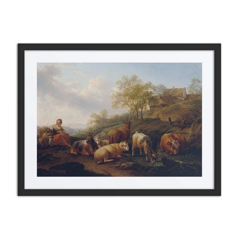 Landscape with Grazing Cattle