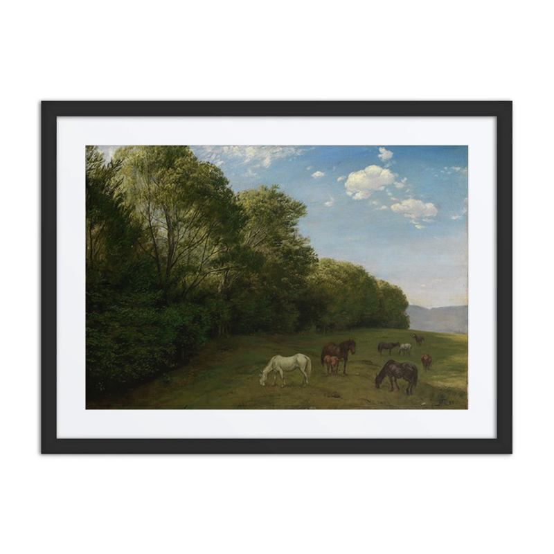 Landscape with Grazing Horses