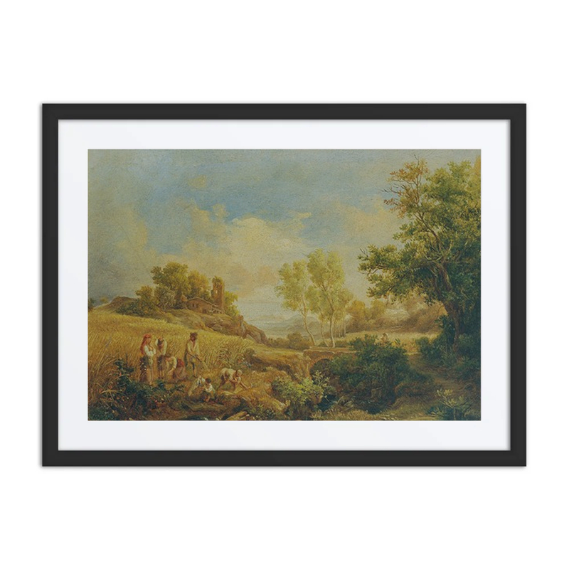 Landscape with Hay Harvest
