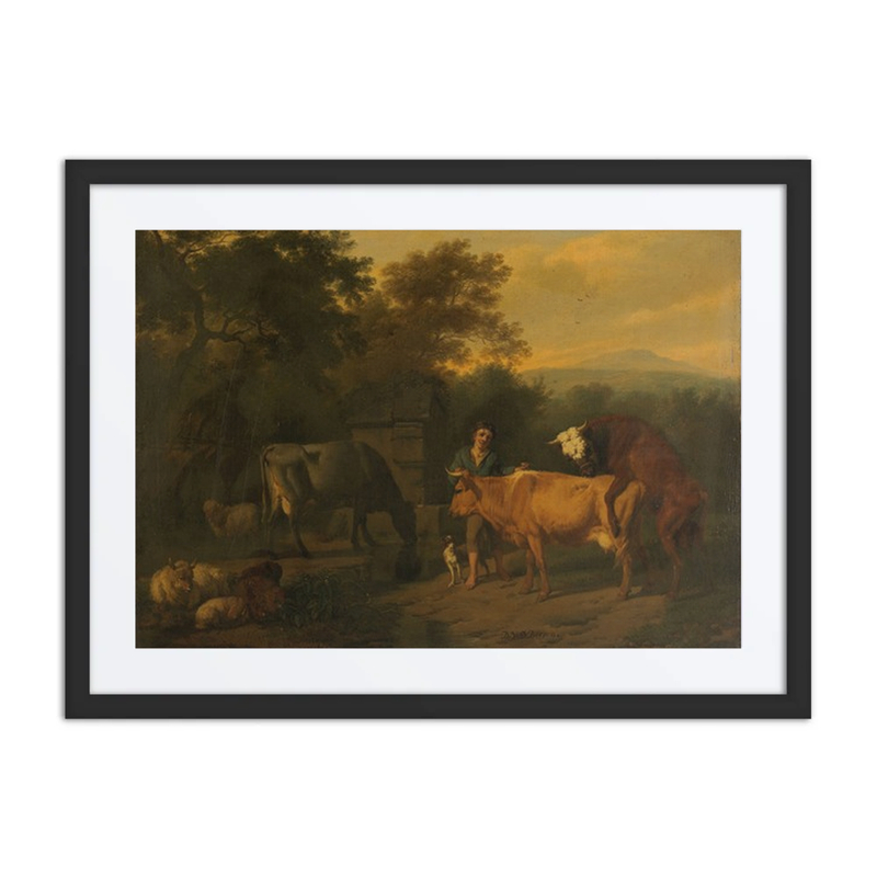 Landscape with Herdsman and Cattle
