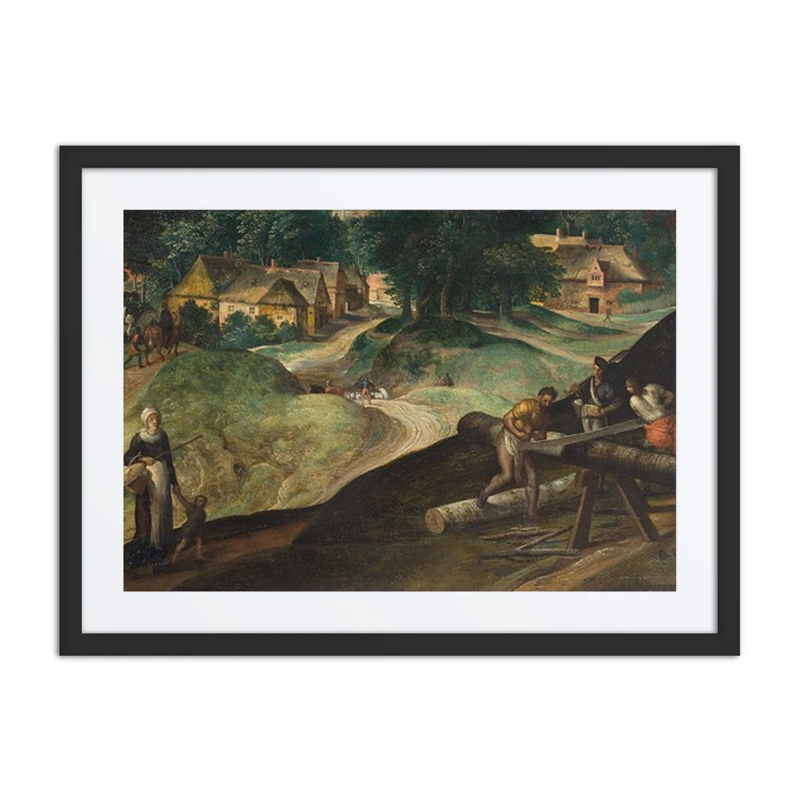 Landscape with Men Sawing Timber