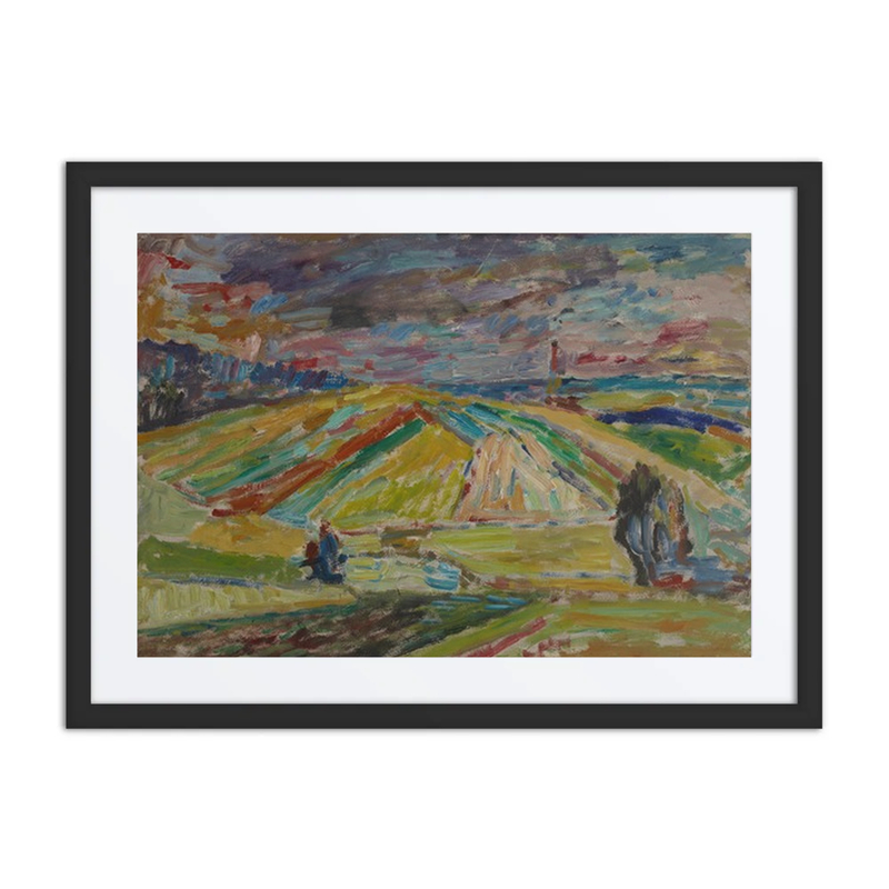 Landscape with Patchwork Fields