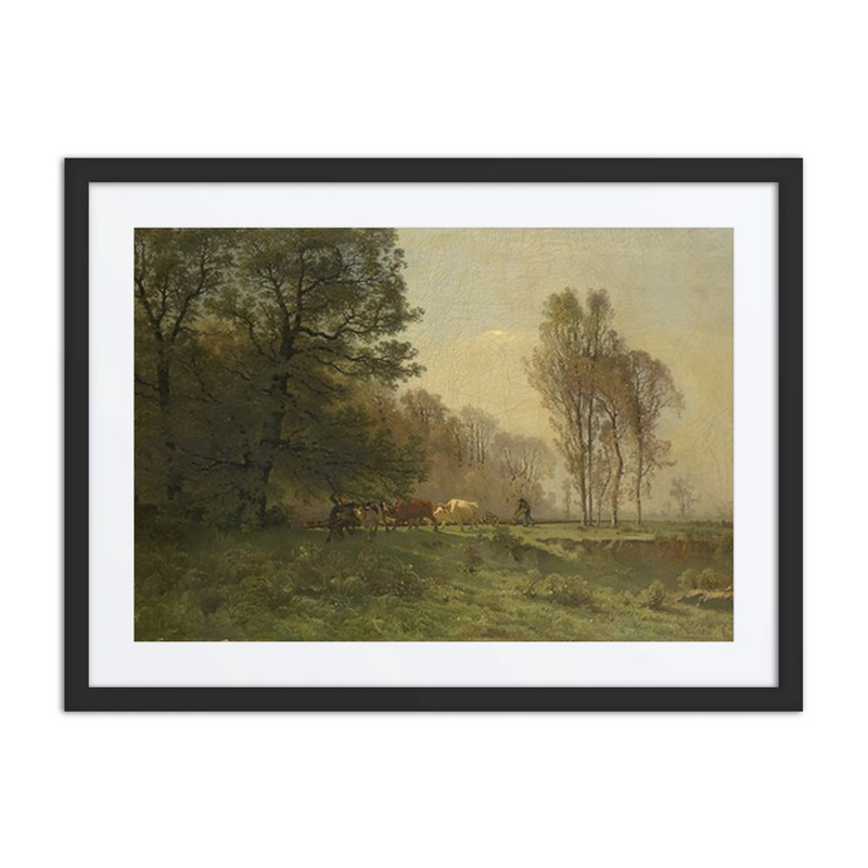 Landscape with Ploughing Farmers