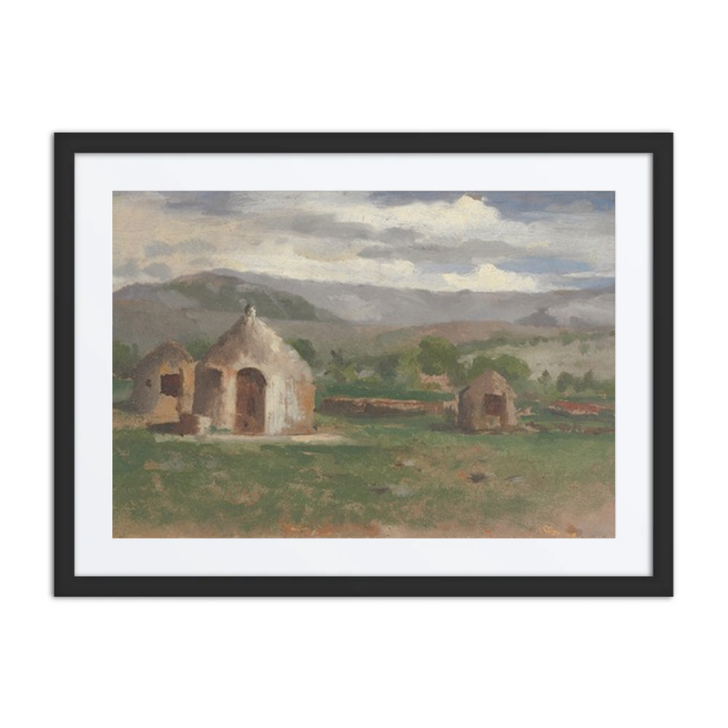 Landscape with Primitive Huts, Provence