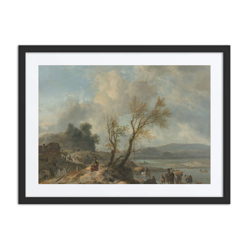 Landscape with Sandy Path Beside a River