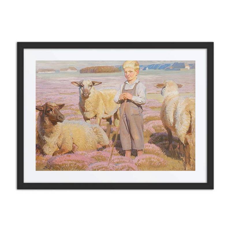 Landscape with Sheep and Shepherd Boy