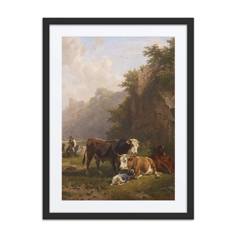 Landscape with Shepherd and Cattle Herd