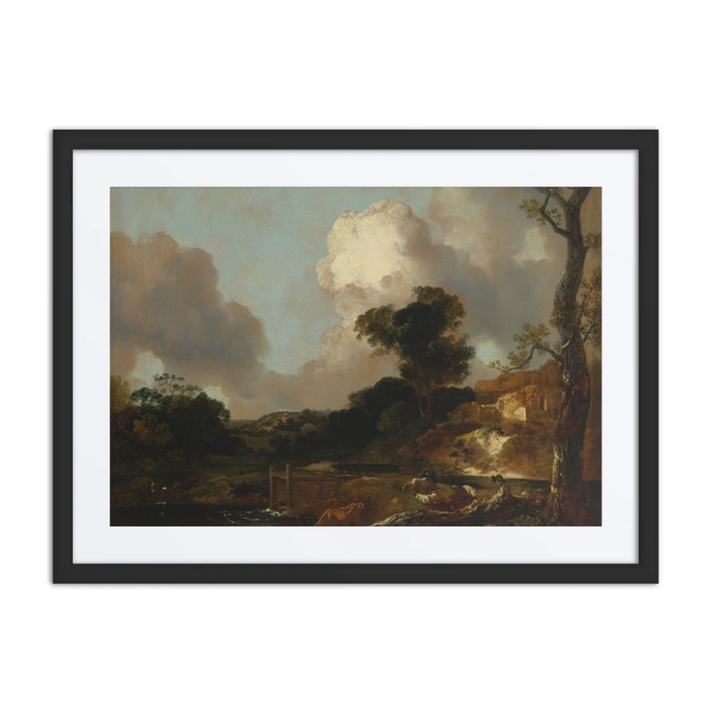 Landscape with Stream and Weir