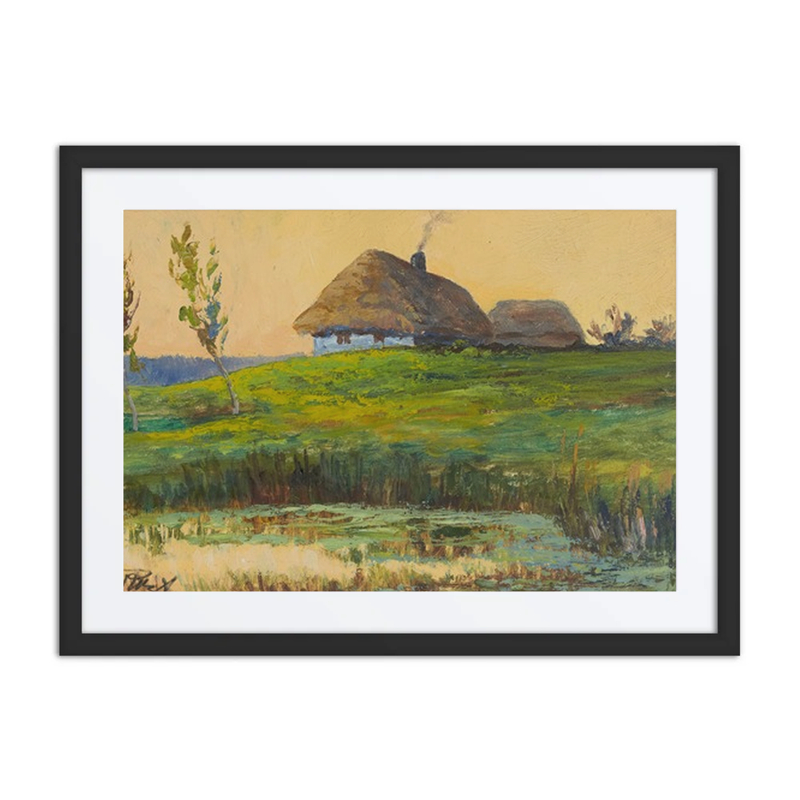 Landscape with Thatched Huts