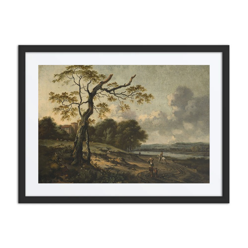 Landscape with Tree and Figures