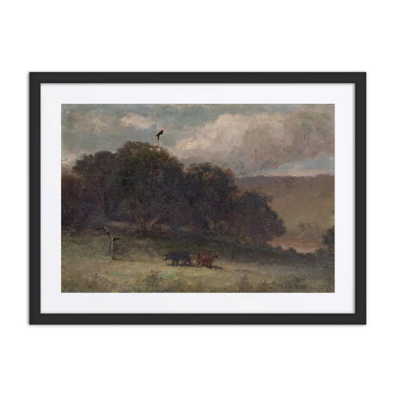 Landscape with Two Cows