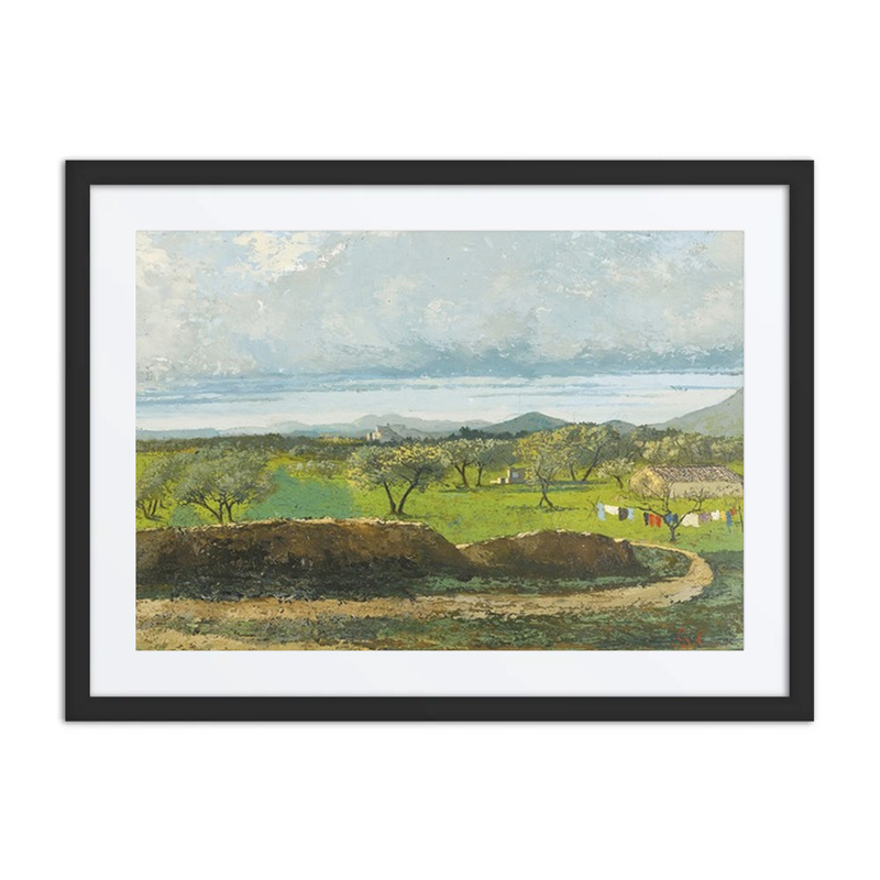 Landscape with Wall and Orchard