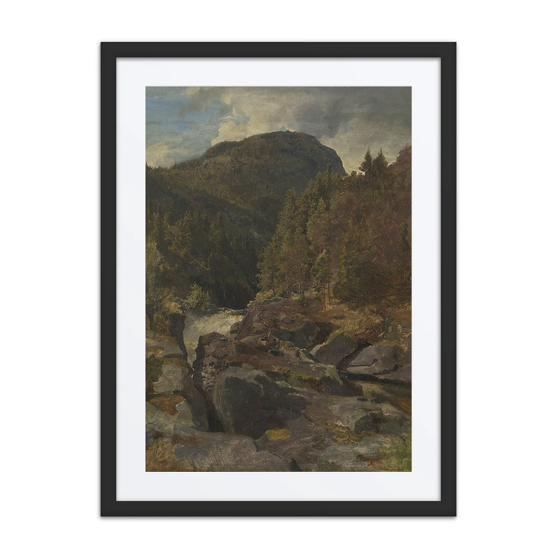 Landscape with Waterfall