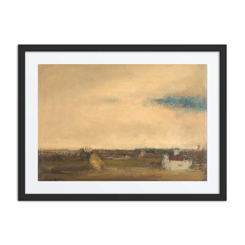 Landschaft Mit Weißem Haus