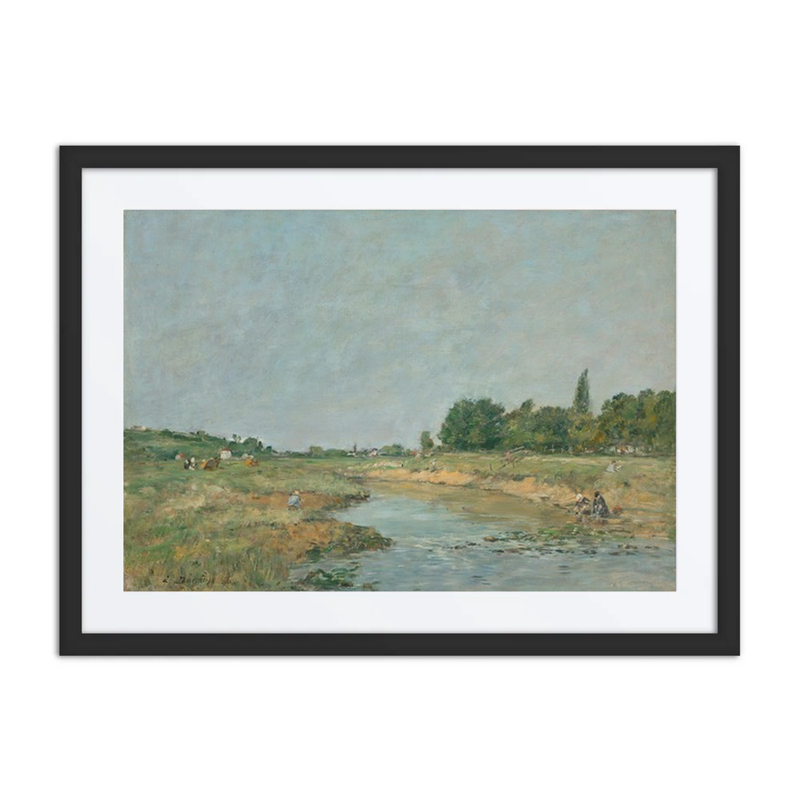 Laveuses au Bord de la Rivière