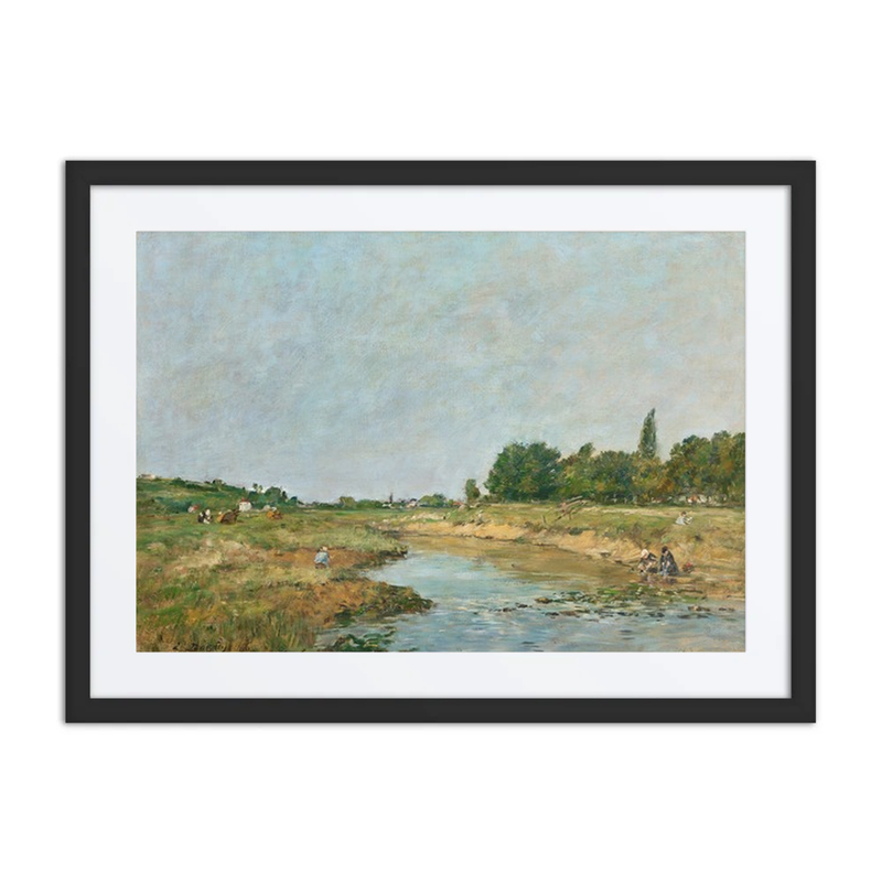 Laveuses au Bord de la Rivière