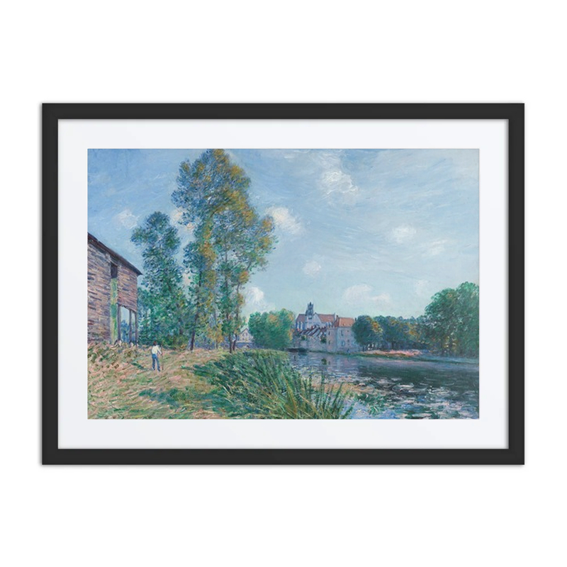 Le Loing à Moret, en Été