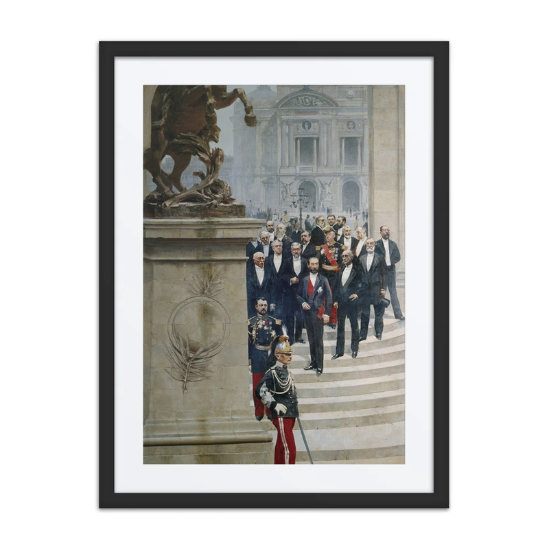 Le Président Sadi Carnot Entouré de Personnalités de la Iiième République, Devant l’Opéra