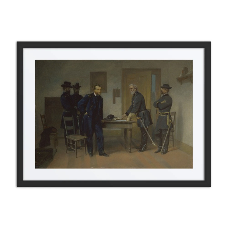 Lee Surrendering to Grant at Appomattox