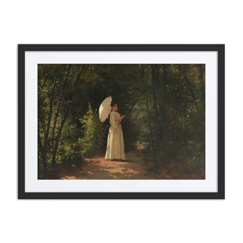 Leopoldine Schmid in the Garden