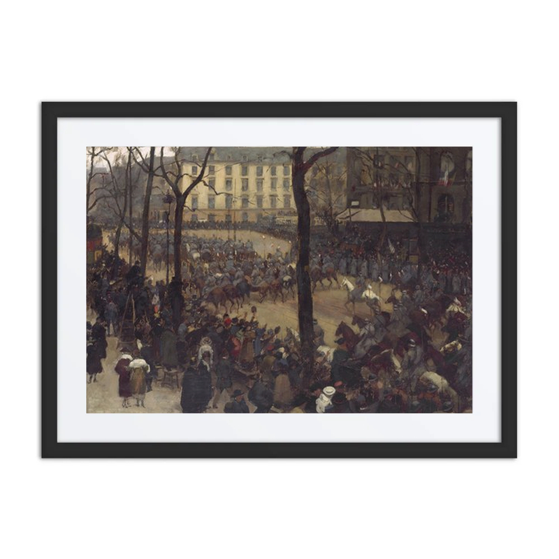 L’Escorte du Président Wilson, Place Saint-Augustin
