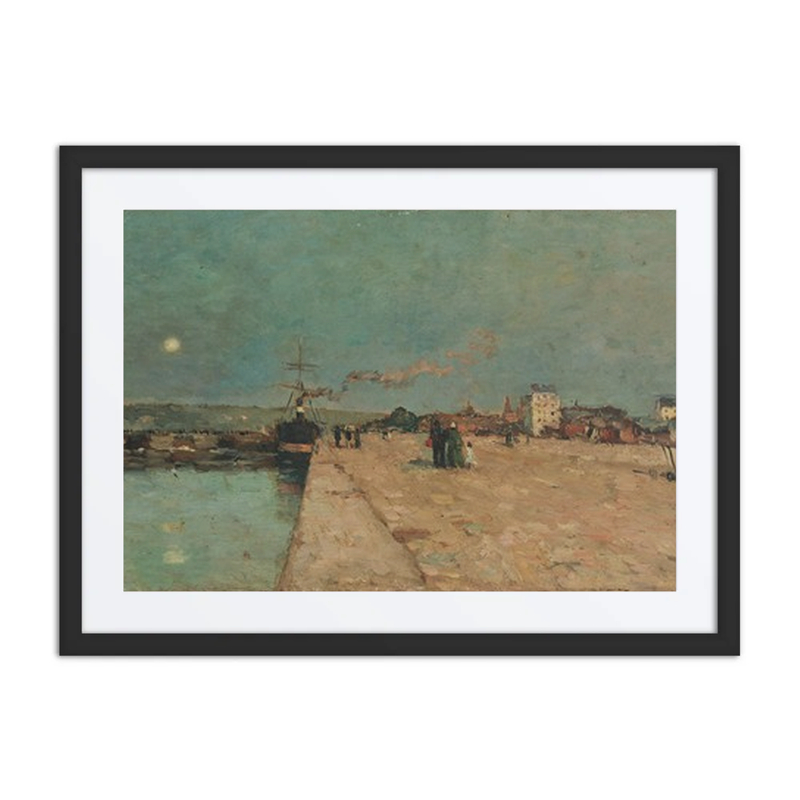 Lever de Lune à Boulogne-Sur-Mer