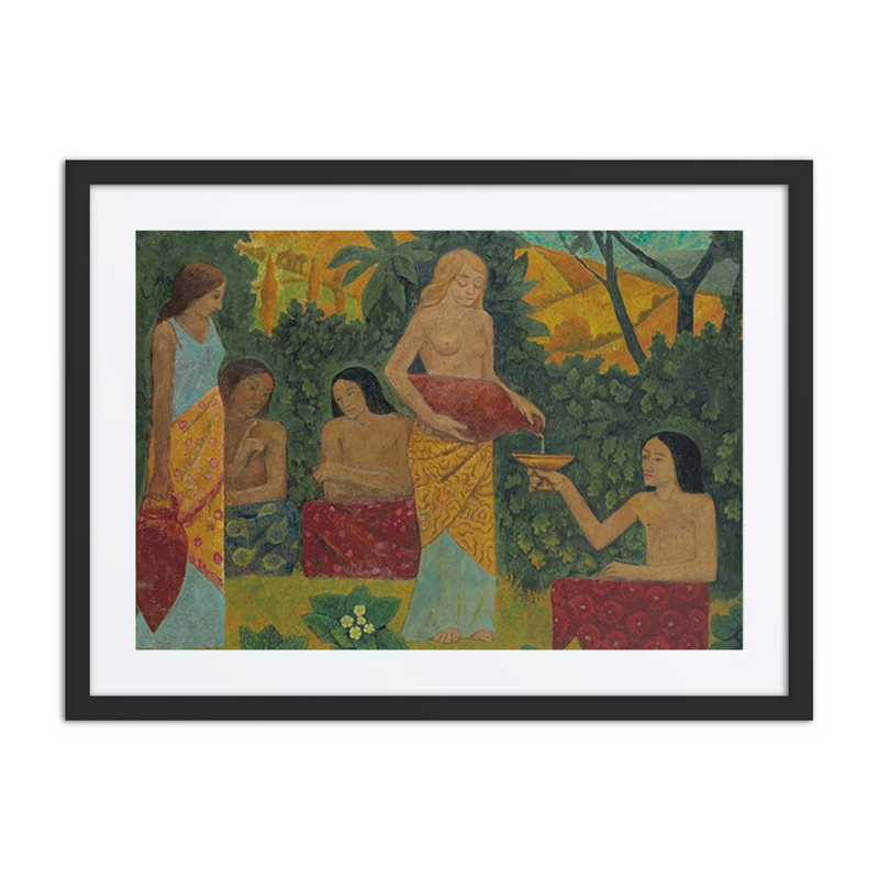 Libations, Five Figures in a Mythical Forest