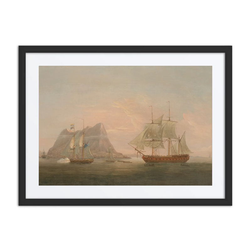 ‘Liguria’ Being Taken into Gibraltar by H.M. Brig ‘Espoir’, 7 August 1798