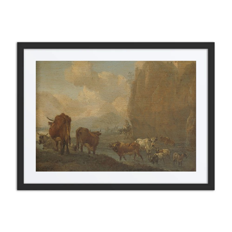 Livestock by a River