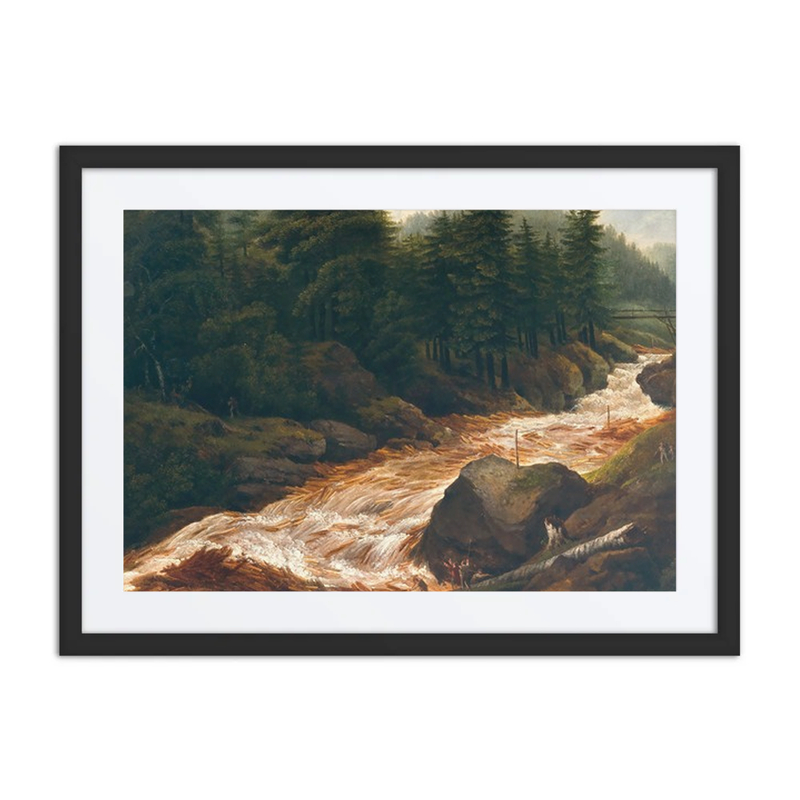 Loggers at a Mountain Torrent