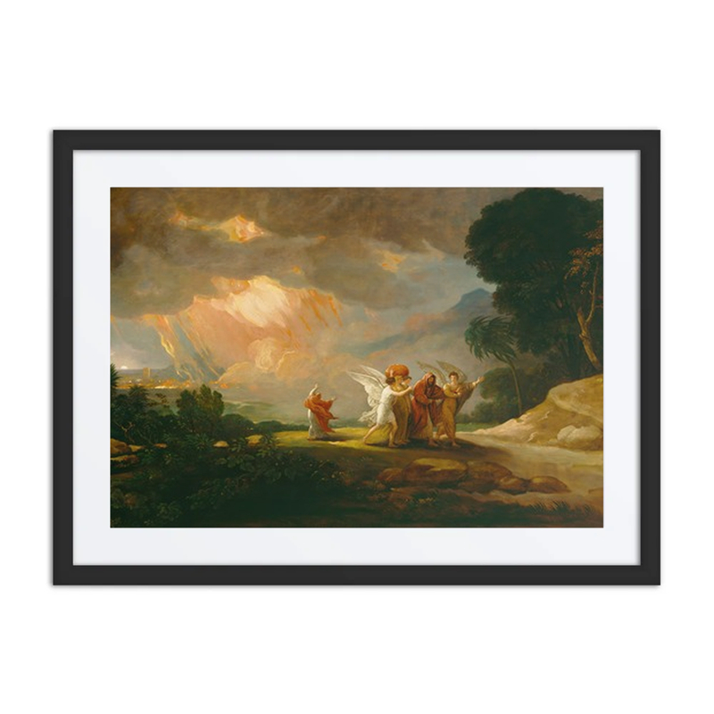 Lot Fleeing from Sodom