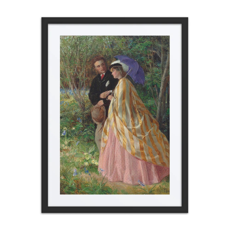 Lovers Conversing in a Bluebell Wood