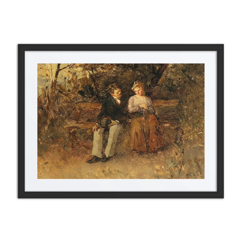 Lovers on a Park Bench