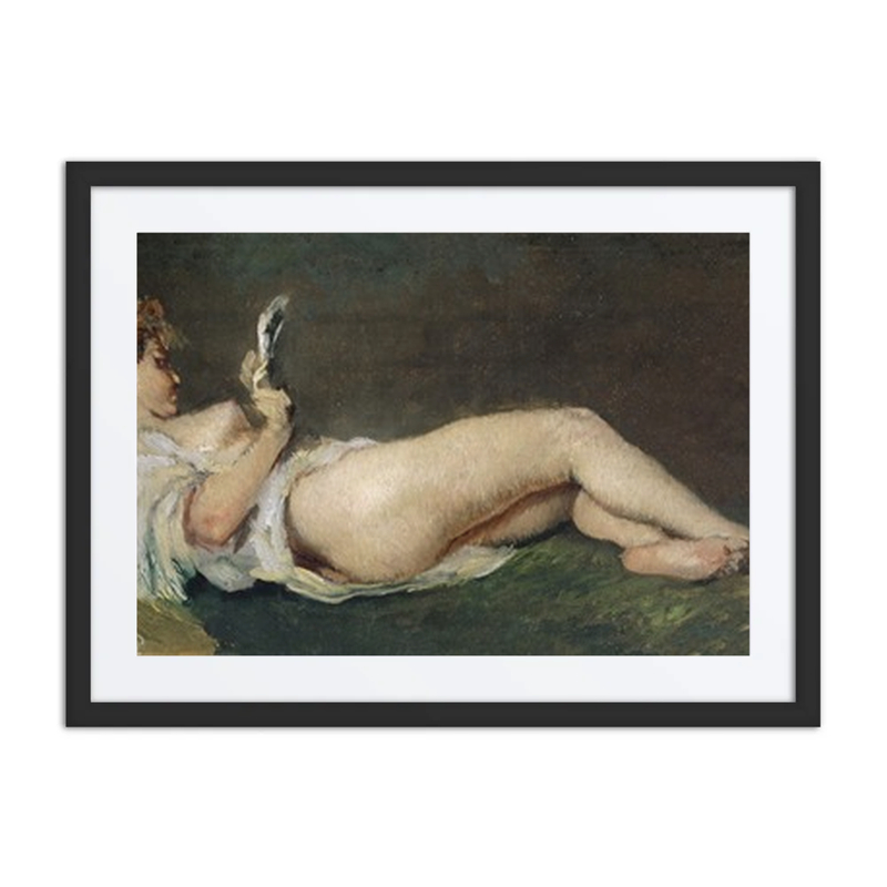 Lying Female Half Nude