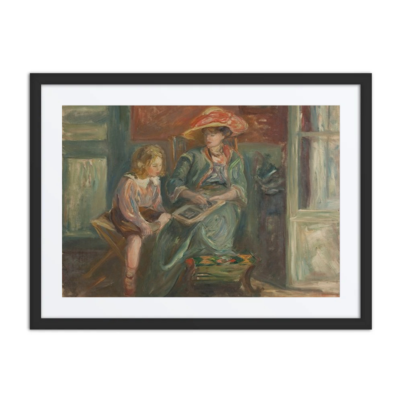 Madame Paul Valéry et Son Fils Claude