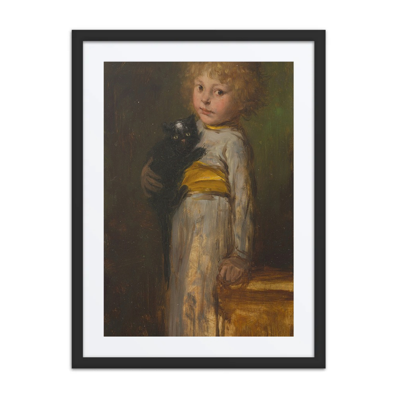 Mädchen Mit Katze